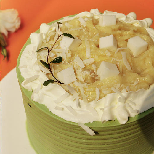 烤爱·生日蛋糕系列·榴住开心·榴莲椰奶开心果水果·聚会生日节日【仅限深圳同城配送】 商品图2