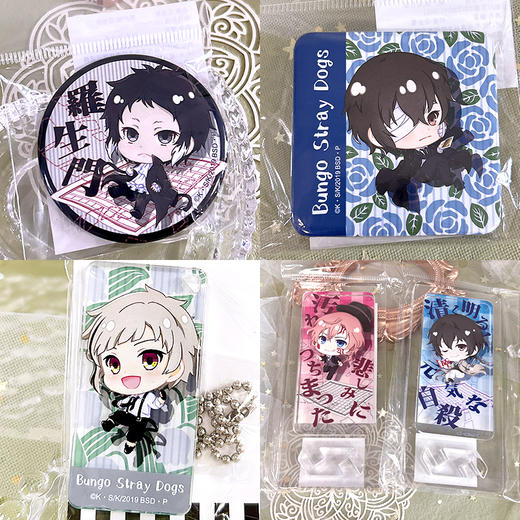 日本正版 文豪野犬新艺术风格徽章挂件亚克力砖 周边谷子 商品图0