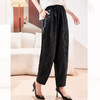 夏透气提花时尚九分裤垂感，中老年人醋酸哈伦裤KQN-P09026 商品缩略图0
