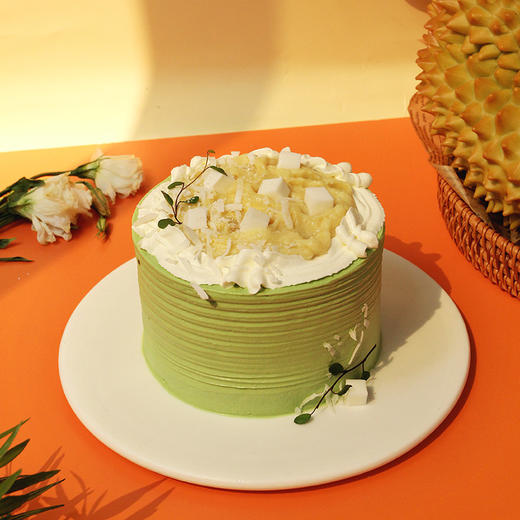 烤爱·生日蛋糕系列·榴住开心·榴莲椰奶开心果水果·聚会生日节日【仅限深圳同城配送】 商品图3