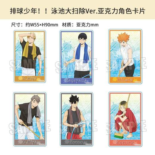 Bellhouse正版 排球少年泳池大扫除ver徽章吧唧卡片周边谷子 商品图1