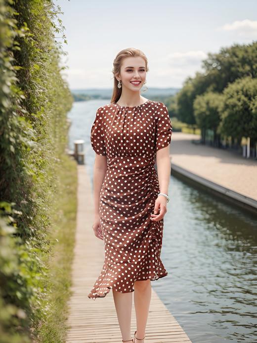 不对称摆连衣裙 商品图1