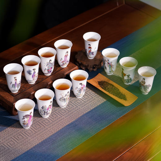 《红楼梦十二金钗》粉彩品茗杯 国瓷泰斗张松茂大师手工绘制 商品图6