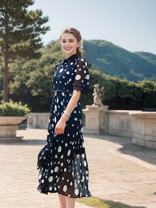 法式复古连衣裙 商品图2