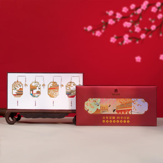 《百年荣耀•四季宫影》金属书签 礼盒装 商品图1