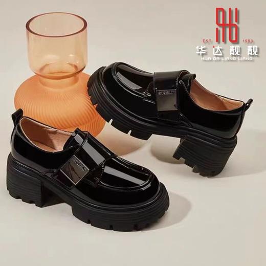 女装新品英伦风厚底乐福鞋2249-23995 商品图0