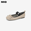 MIO米奥秋季方头平跟通勤单鞋复古芭蕾一字带玛丽珍女鞋M244455606 商品缩略图1