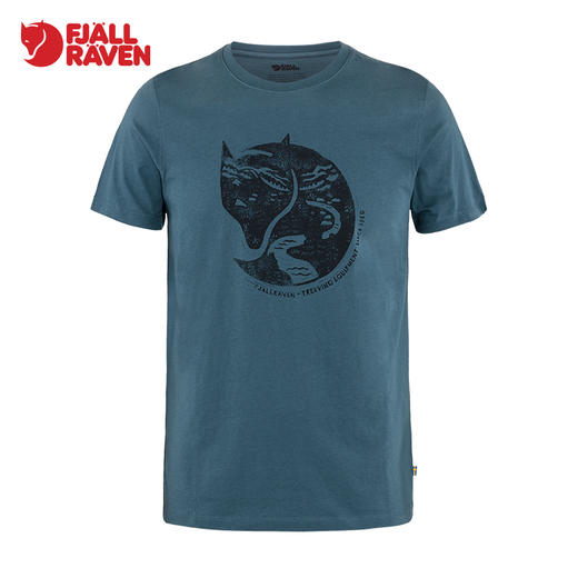 Fjallraven北极狐夏季印花情侣短袖户外运动休闲圆领棉T恤 87220 商品图5