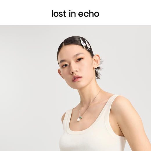 lost in echo2024夏季新款原创设计手工镶嵌彩色发夹发卡夹子女 商品图3