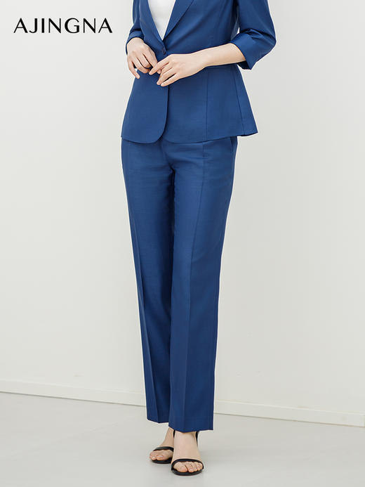 【商场同款】阿菁娜2024夏季新款气质锥形通勤西裤A30X110010 商品图1