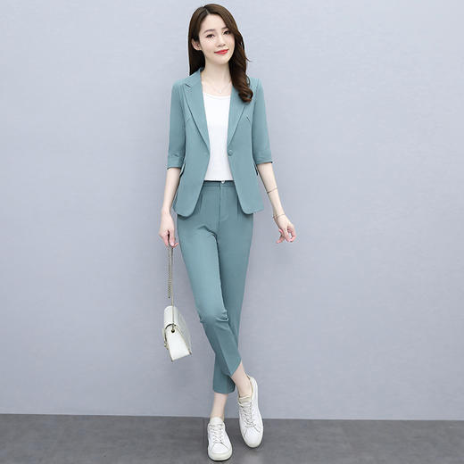小西装休闲时尚气质，职业西服两件套HR-HRYZ7250 商品图0