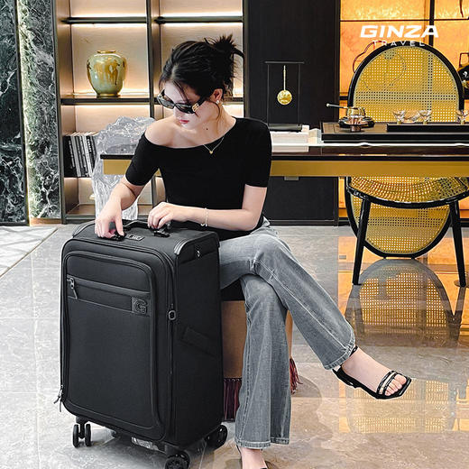 银座超大容量经典软箱拉杆箱系列B23001 商品图9