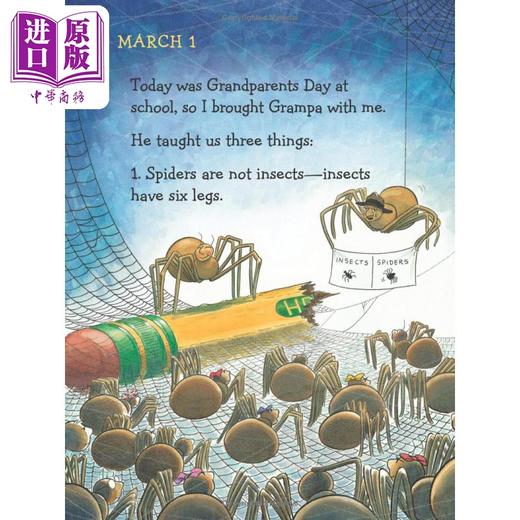 【中商原版】蜘蛛日记 Diary of a spider 英文原版 儿童绘本 动物搞笑冒险故事 昆虫图画书 精装进口图书 4-8岁儿童读物 商品图2
