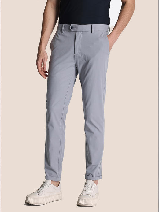 callisto灰色棉混纺休闲裤 STCPW108C 商品图0