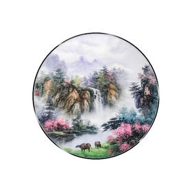 补角画  五行中式玄关画