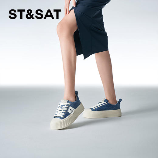 星期六复古牛仔松糕厚底休闲鞋SSC1112348 商品图5
