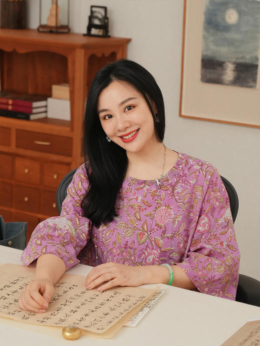 山茶扶桑 手工木版拓印全棉植物染元气短衫 山林曦照 商品图1