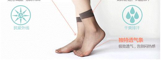 15D脚尖透明5双装水晶丝隐形短丝袜子 商品图0