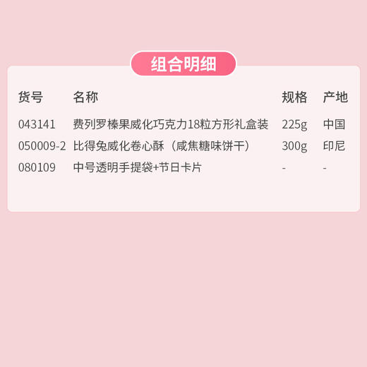 【520礼遇季】当小满遇上520 甜甜小美满套餐D 中号透明手提袋款/0431418*050009-2*080109 商品图1