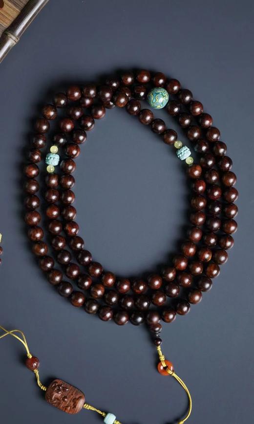 海南黄花梨手串 沉水级紫油梨 商品图9