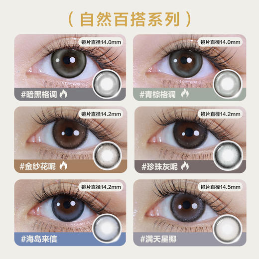 「SVIP专享-名画系列月抛」 CoFANCY可糖月抛2片装舒适百搭彩色隐形眼镜【下单即赠美瞳伴侣盒+护理液60ml*】 商品图5