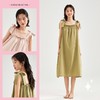 3部顶瓜瓜女士夏季半甜主义荷叶蝴蝶结平纹双层纱吊带睡裙DJJWX-AQ24078 商品缩略图0