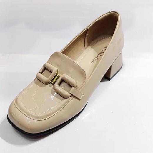 女装新品小圆头粗跟款乐福鞋2249-3299-12 商品图3