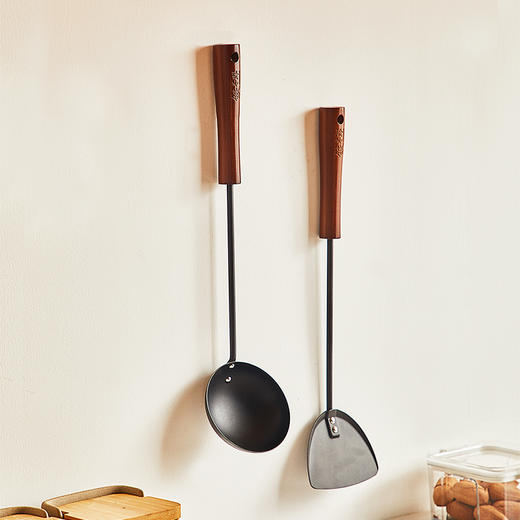 【特惠清仓2.5折】铁太郎日本窒化不锈铁铲铁勺无涂层炒菜铲子汤勺 商品图3