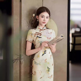 复古气质国风新中式少女夏日常可穿旗袍GSJ861