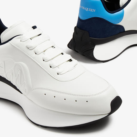 ALEXANDER MCQUEEN 亚历山大.麦昆 男士印章徽标阔型休闲运动鞋 白色 777417 WIDNK 8758 商品图3