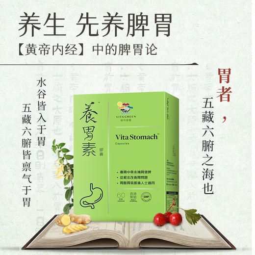 【活动价】Vita Green 维特健灵养胃素60粒/盒 商品图1