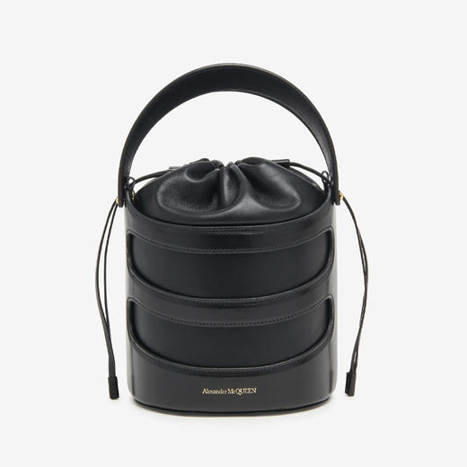 ALEXANDER MCQUEEN 亚历山大.麦昆 女士 Rise水桶包 黑色 787126 1VPGI 1000 商品图0