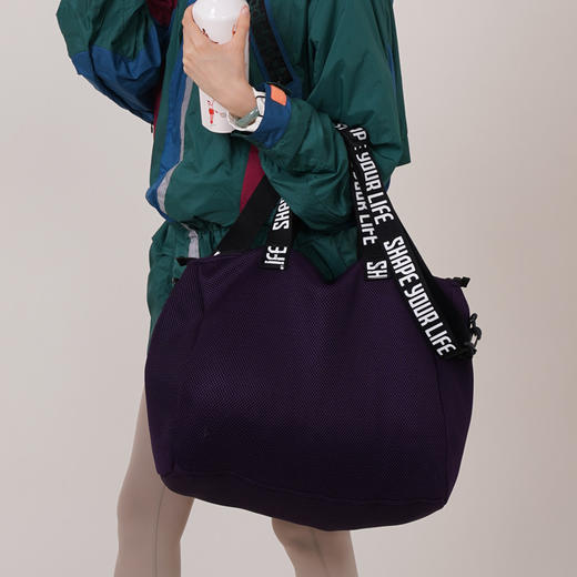 【趁早文创】趁早经典超能耐用单肩大网布包大容量训练健身瑜伽包独立收纳内袋 商品图12