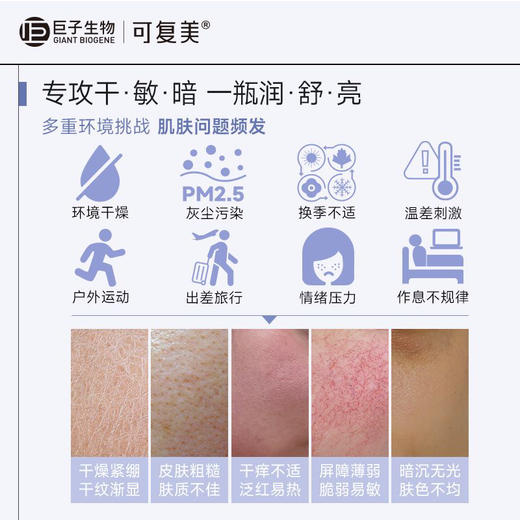 【59.9任选3件新客福利】可复美爽肤水50ml 女补水保湿男士清爽焕能舒润柔肤水 商品图2