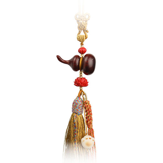 紫檀木葫芦挂件 商品图0