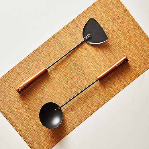 【特惠清仓2.5折】铁太郎日本窒化不锈铁铲铁勺无涂层炒菜铲子汤勺 商品图2