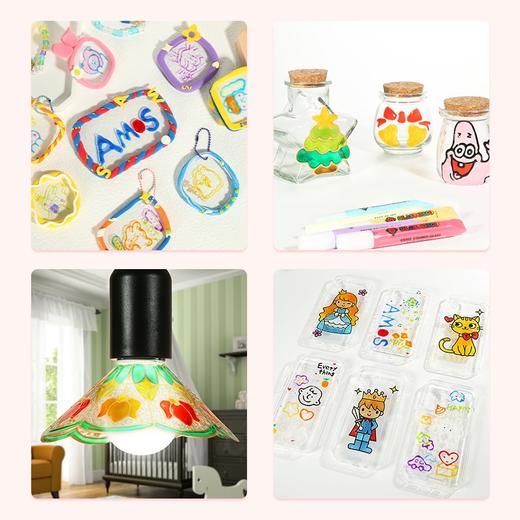 AMOS圣诞节免烤胶画圣诞礼物圣诞装饰小挂件DIY胶画 经典款+珍藏款（i陪娃专项） 商品图10