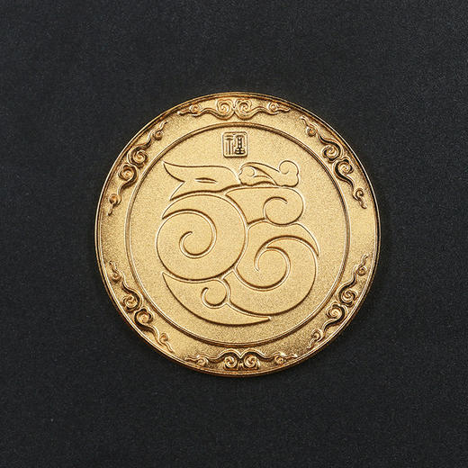 【钱博会】龙凤和鸣·异形银条镀金纪念章 可佩戴  含纯银10克！ 商品图7