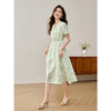 【专属特价】熙世界气质薄荷绿碎花连衣裙女2025年新款法式度假风夏季雪纺裙子 商品缩略图3