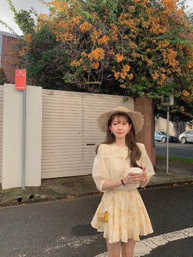 金蘑菇菇 poesie给朱丽叶的信/ 法式刺绣衬衫设计感小众别致上衣