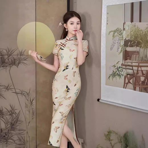 复古气质国风新中式少女夏日常可穿旗袍GSJ861 商品图3