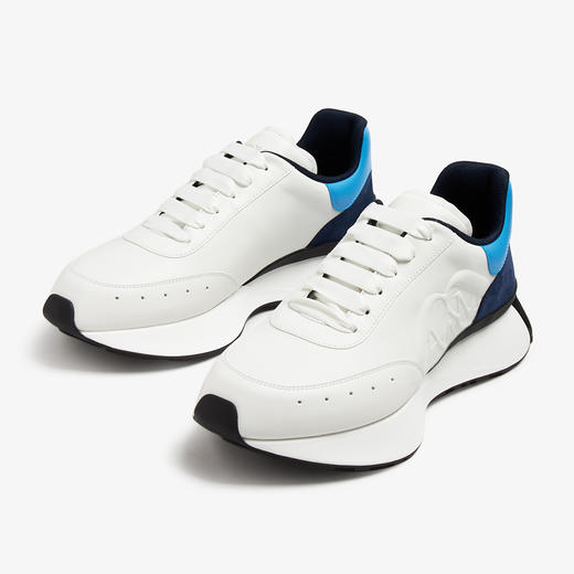 ALEXANDER MCQUEEN 亚历山大.麦昆 男士印章徽标阔型休闲运动鞋 白色 777417 WIDNK 8758 商品图2