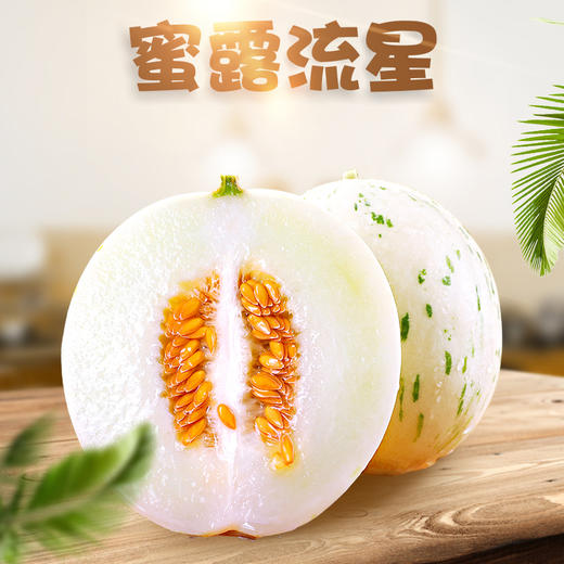 【网红爆款】山东蜜露流星甜瓜  月露、梦露甜瓜 新鲜当季甜瓜 商品图0