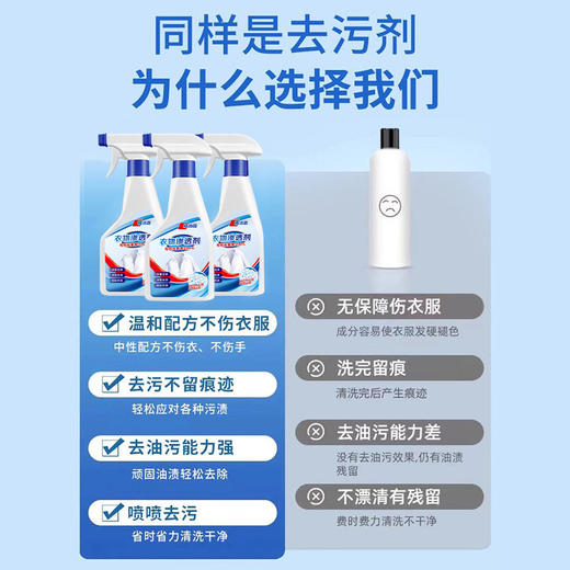 佐禧佑福衣物渗透剂家用去油渍去黄白衣去霉清洗剂不留痕迹强力去渍衣领净 商品图3