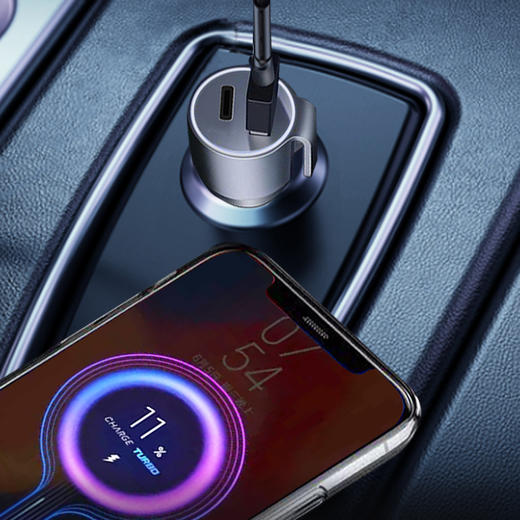 车载三合一安全车充 汽车破窗锤切割刀锌合金子弹头车充带破窗锤安全带割刀多功能双口快充 商品图10