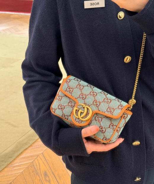 原厂皮𝐆𝐆.
迷你马蒙帆布链条包 商品图3