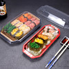 喇叭花一次性寿司打包盒商用外卖摆摊带盖餐具印花刺身三文鱼餐盒 商品缩略图4