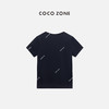 COCO ZONE“海军T”字母印花短袖T恤休闲百搭圆领上衣CC2B0910 商品缩略图1