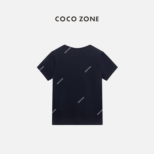 COCO ZONE“海军T”字母印花短袖T恤休闲百搭圆领上衣CC2B0910 商品图1