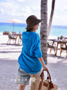 时空中的绘旅人 比利时LIBECO纯亚麻长袖度假感衬衫